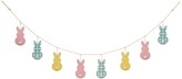 Thumbnail for your product : Glitzhome 72"L Easter Metal Bunny Garland