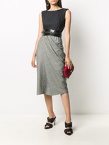 Thumbnail for your product : Alexander McQueen Draped Detail Midi Dress