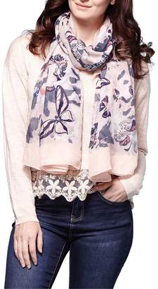 Yumi Butterfly Patterned Scarf