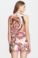 Thumbnail for your product : Emilio Pucci Flower Power Print Back Poplin Top