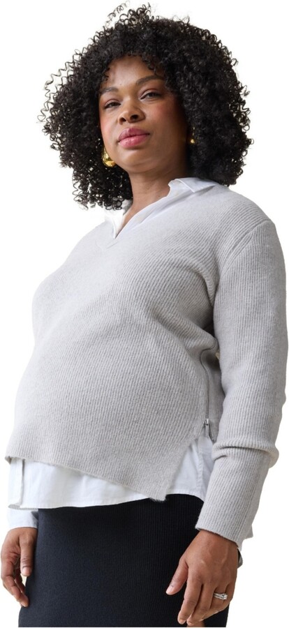 Ingrid & Isabel Ingrid + Isabel Maternity Ingrid + Isabel Side Zip Nursing Sweater