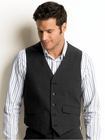 grey fivebutton suit vest