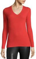 Thumbnail for your product : Saks Fifth Avenue COLLECTION Long Sleeve Ribbed V-Neck Sweater