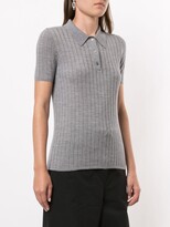 Thumbnail for your product : Dion Lee Ribbed Merino Polo Top
