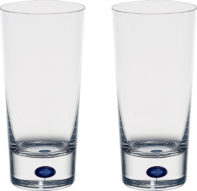 Orrefors Intermezzo Blue Set of 2 Highball Glasses