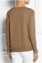 Thumbnail for your product : J.Crew Needle-punched lace fine-knit sweater