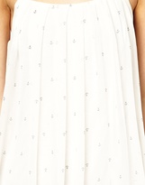 Thumbnail for your product : Traffic People Anchors and Stripes Silk Shift Dress