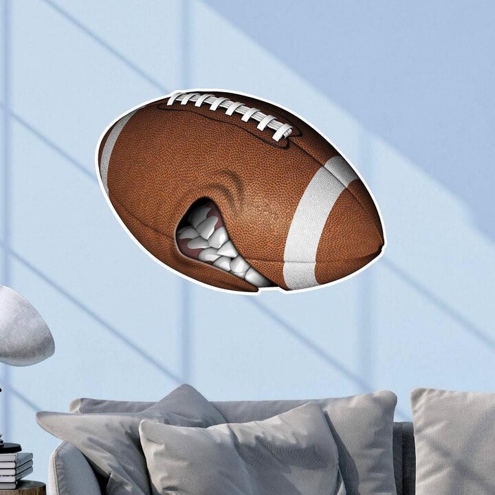 Etsy Football Wall Decal - Art Sports Decor Boys Bedroom Stickers Mean Vinyl Nfl