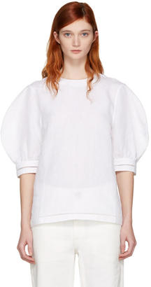 J.W.Anderson White Puff Sleeve Blouse