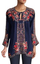 Thumbnail for your product : Johnny Was Alora Embroidered Peasant Blouse