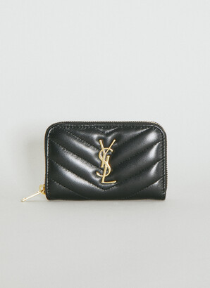 Saint Laurent Key Holder With Coin Purse In Grain De Poudre Embossed  Leather in Black for Men
