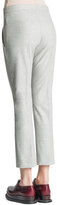 Thumbnail for your product : Jil Sander Slim-Leg Back-Yoke Flannel Pants, Gray