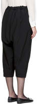 Thumbnail for your product : Comme des Garcons Black Wool Padded Cropped Trousers