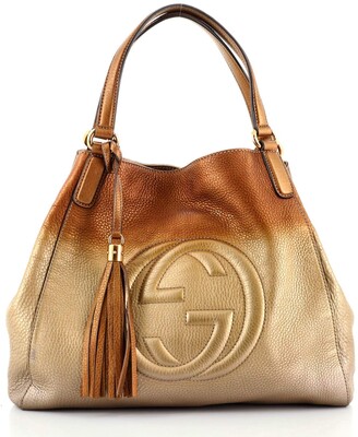 Gucci Soho Shoulder Bag Ombre Leather Medium - ShopStyle