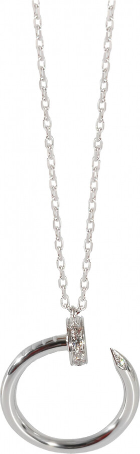 Cartier Juste un Clou white gold necklace ShopStyle