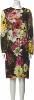 Floral Print Knee-Length Dress 