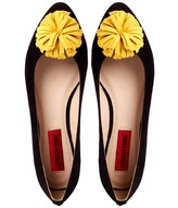 Thumbnail for your product : London Rebel Pom Pom Ballerina Flat Shoe