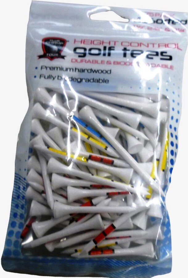 Club Champ Sports Golf Gifts & Gallery Height Control Assorted Golf Tees - 75 Pack