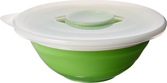 Progressive International Prepworks by Progressive 5 Cup Collapsible Salad Bowl with Dressing Holder