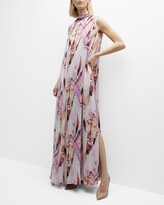Thumbnail for your product : Black Halo Abstract-Print Sleeveless Shift Gown