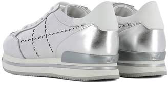 Hogan Silver Leather Sneakers