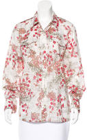 Thumbnail for your product : Tory Burch Floral Print Long Sleeve Top