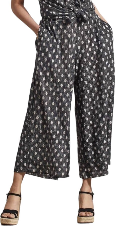Flowing Pants In Black/white