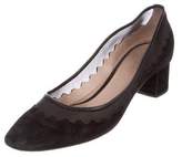 Thumbnail for your product : Chloé Suede Scalloped Pumps
