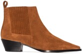 Thumbnail for your product : AEYDĒ Bea suede ankle boots