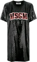 Thumbnail for your product : MSGM branded T-shirt dress
