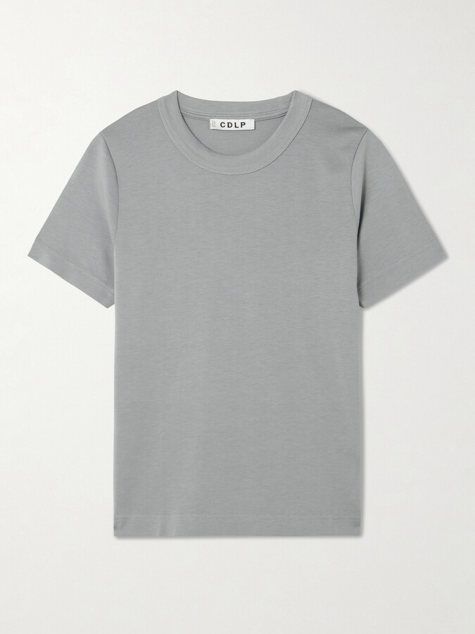 CDLP Tencel™ Lyocell And Cotton-blend T-shirt - Gray