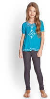 Thumbnail for your product : Forever 21 girls Embroidered Gauze Top (Kids)