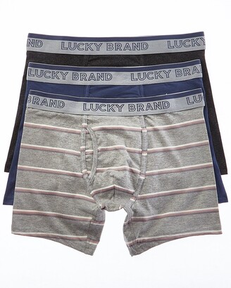 Buy Lucky Brand Men's Cotton Boxer Briefs Underwear with