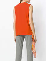 Thumbnail for your product : MSGM scarf panel tank top