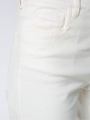 Egrey cropped denim trousers
