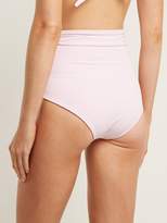 Thumbnail for your product : Mara Hoffman Jay Knot Tie High Waisted Bikini Briefs - Womens - Pink