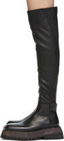 Thumbnail for your product : Marsèll Black Quadrarmato Lugged Tall Boots
