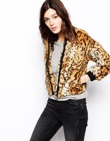 Thumbnail for your product : Stussy Kimba Faux Fur Leopard Print Coat