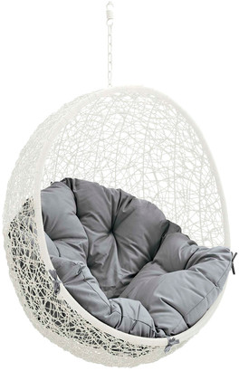 Modway Outdoor Modway Hide Outdoor Patio Wicker Rattan Swing Chair With Stand