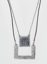 Thumbnail for your product : Topman Square Geometric Necklace