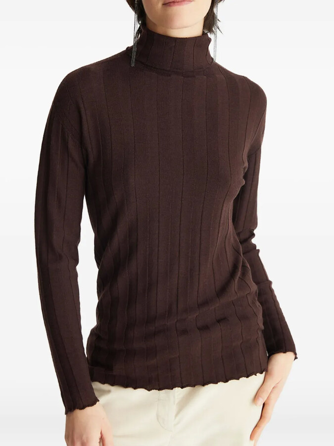 BIANCALANCIA Ribbed Roll-Neck Sweater
