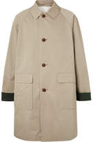 Thumbnail for your product : Burberry Oversized Cotton-gabardine Coat - Gray green