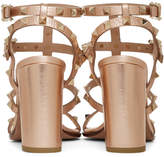 Thumbnail for your product : Valentino Pink Garavani Rockstud Heeled Sandals