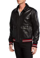 Thumbnail for your product : Modern American Designer Men's Faux-Leather Bomber Jacket