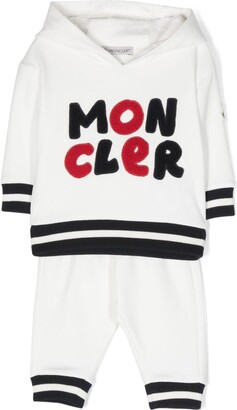 Moncler Enfant Logo-Embroidered Cotton Tracksuit Set