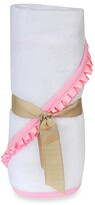 Thumbnail for your product : Little Ashkim Newborn Hooded Turkish Towel In White/pink