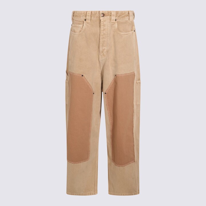 Balenciaga Beige Cotton Pants