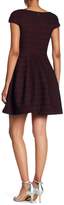 Thumbnail for your product : Laundry by Shelli Segal Printed Split Collar Flare Dress