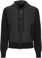 Thumbnail for your product : Tom Ford Hooded Nylon & Wool Knit Jacket