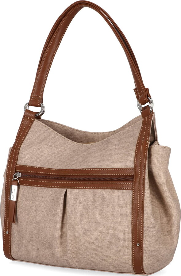 Koltov Vegan Leather Laila Large Hobo, Toast/Tulane